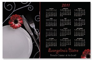 2011 Dinner Table Magnetic Calendars