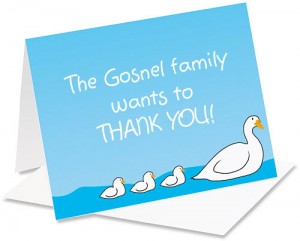 Mom Baby Geese NoteCards
