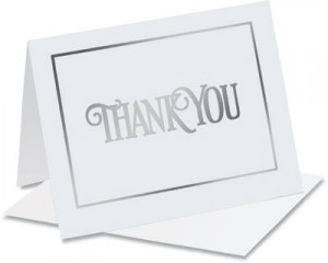 Elegant Thank You Specialty NoteCards™