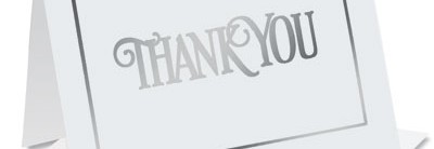 Elegant Thank you Specialty NoteCards