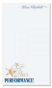 Star Performance Personalized Notepads