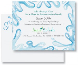 Aqua Splash PostCards
