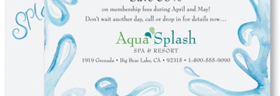 Aqua Splash PostCards