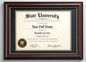 fancy diploma
