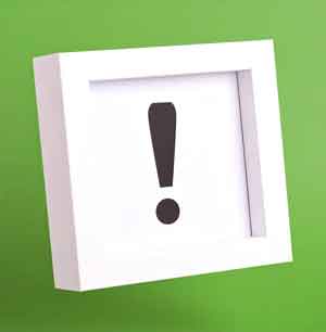 exclamation point for business letter