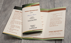 3-panel brochure
