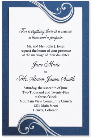 astoria layered invitation