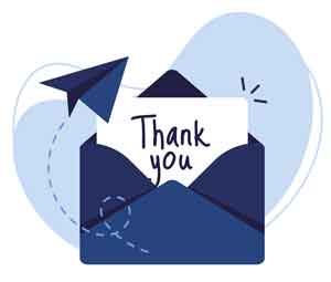 thank you letter delivery