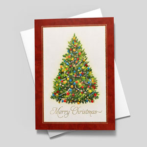 traditional Christmas card