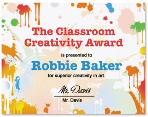 Paint Drops Casual Certificates by PaperDirec