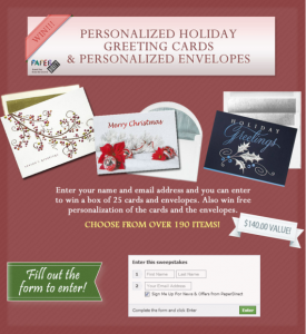 Personalized Holiday Cards from PaperDirect