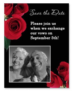 Roses Save the Date Magnets