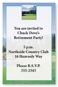 Majestic Greens Casual Golf Invitations