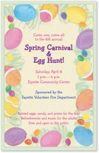 Painted Eggs Casual Invitations