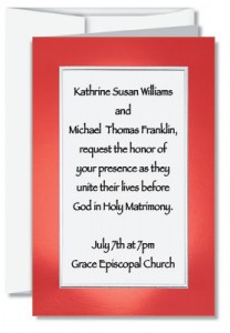 Dumont Specialty Folded Invitations