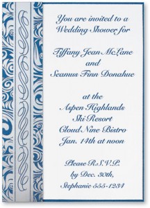 Lavish Silver Specialty Pocket Invitations