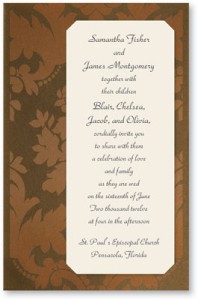  	 Everlasting Layered Invitations 