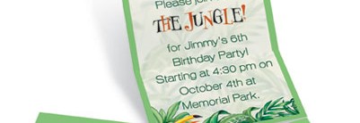 Rain Forest Fold Up Invitations