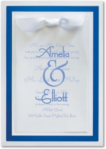 Pristine Vellum Specialty Layered Invitations