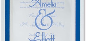 Pristine Vellum Specialty Layered Invitations