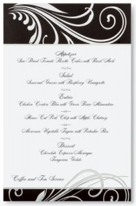 Stylish Flat Menu Cards