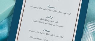 Imperial Flat Menu Cards