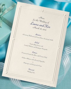 Estate Flat Menu Cards