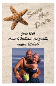 Sand Save the Date Magnets