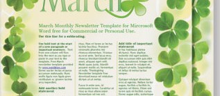 Sassy Shamrocks Newsletters by PaperDirect