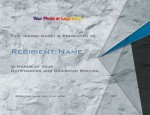 Slate Gray Modern Certificates by PaperDirect