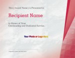 Suffuse Red Modern Certificates by PaperDirect