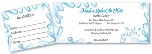 Aqua Splash Tear Off Tickets