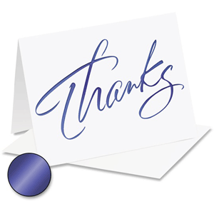 Tiffany Personalized Thank You NoteCards by PaperDirect