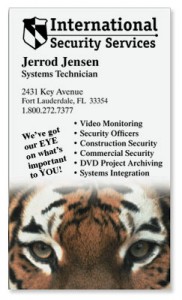 Tiger Eye Business Cards