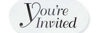 You're Invited Clear Embossed Seals