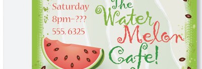 Watermelon Party Postcard by PaperDirect