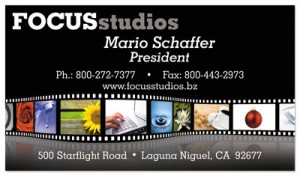 Wavy Film Strip Business Cards