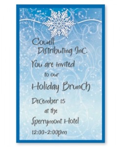 Winter Snow Casual Invitations by PaperDirect