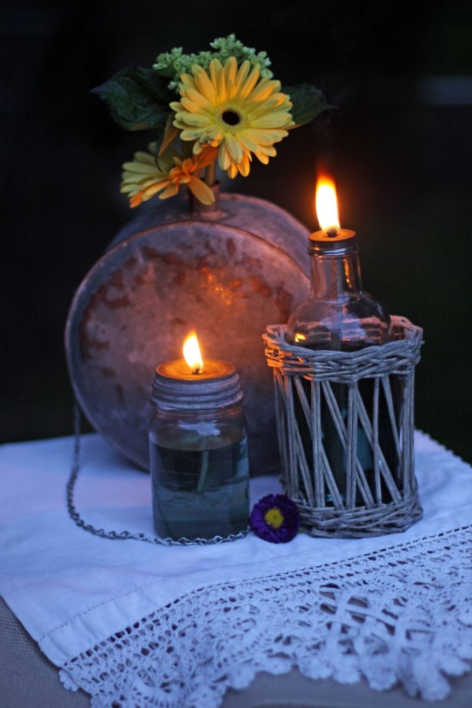 canning jar oil lantern 