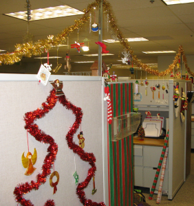 My Office has a Cubicle Decorating Competition and my theme was