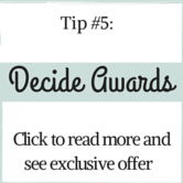 Christmas Recognition Tip #5 - Decide Awards