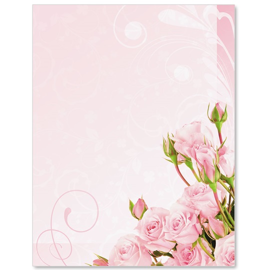 pink elegance border papers