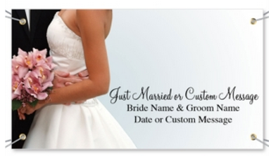 last minute wedding banner 