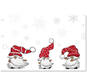 merry little gnomes greeting cards
