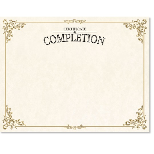 certificate of completion