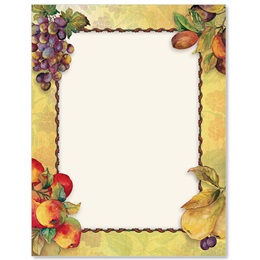Food-themed stationery paper
