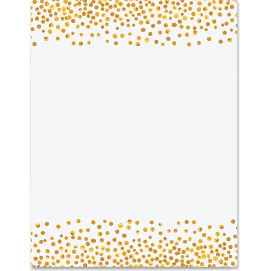 gold dots border papers