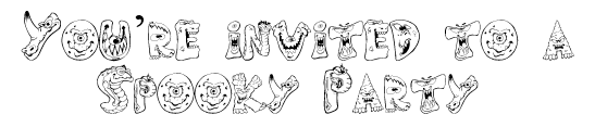 Scary monsters Font 