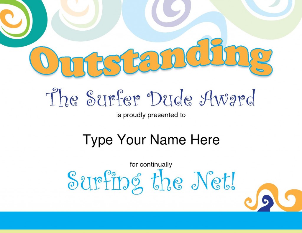 surfer award