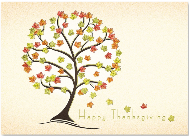 Thanksgiving Tree Card
